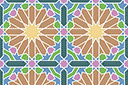 Schablonen für die Wand - Alhambra 02a