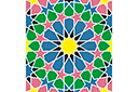 Schablonen mit Arabesken - Alhambra 06b