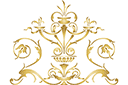 Klassische Schablonen - Dekoration im englischen Stil 06b