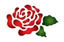 Schablonen für Blumen zeichnen - Kleine Rose 35