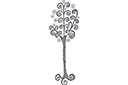 Schablonen für Bäume zeichnen - Baum Spirale 3