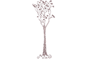 Schablonen im abstrakten Stil - Baum Spirale 4