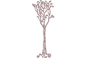 Schablonen für Bäume zeichnen - Baum Spirale 5