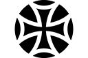 Schablonen im keltischen Stil - Einfaches keltisches Kreuz