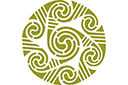 Schablonen im keltischen Stil - Keltischer Kreismotiv 127