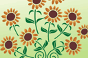 Schablonen für Blumen zeichnen - Zauberwald 11