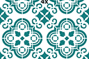 Schablonen für die Wand - Fliese im marokkanischen Stil 03