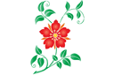Schablonen für Blumen zeichnen - Blume von Mär