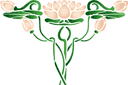 Schablonen für Blumen zeichnen - Große Seerosen