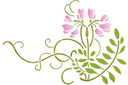 Schablonen für Blumen zeichnen - Blumenmuster 05