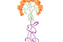 Große Schablonen - Eleganten Rosen