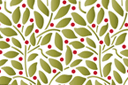 Schablonen für die Wand - Tapete mit Blätter und Beeren