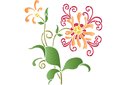 Schablonen für Blumen zeichnen - Lilie 49