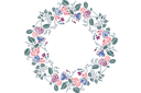 Schablonen für Blumen zeichnen - Blumenkreis 5