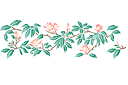 Schablonen für Blumen zeichnen - Magnolie