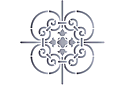 Schablonen mit Spitzen-Mustern - Spitzengitter - Monogramm
