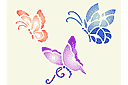 Schablonen für Schmetterlinge zeichnen - Schmetterlinge