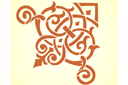 Schablonen mit östlich Motiven - Nepalesisch Muster 3