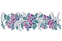 Schablonen für Rosen zeichnen - Rosen und Maiglöckchen