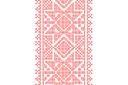 Schablonen für die Wandkanten  in ethnischen Stil - Russische Muster 011