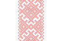 Schablonen für die Wandkanten  in ethnischen Stil - Russische Muster 015