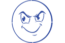 Schablonen das Zeichnen des Lächelns - Emoticon 30