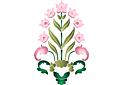 Schablonen für Blumen zeichnen - Orientalischer Tulpenstrauß