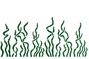 Schablonen aus Unterwasserwelt - Seegras
