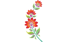 Schablonen für Blumen zeichnen - Russische Emailmalerei 01a