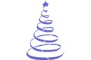 Schablonen im abstrakten Stil - Weihnachtsbaum 15
