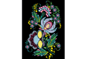 Schablonen im slawischen Stil - Ukrainischer Blumendekor 04