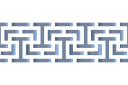 Schablonen für die Bordüren mit verschiedenen Ornamenten - Weites Labyrinth