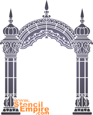 Indische Bögen (Schablonen von Gebäuden und Architektur)