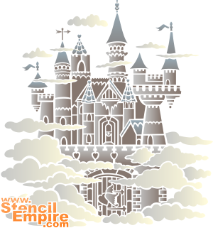 Schloss der Feen (Schablonen für die Raumdekor des Kindes - Feen aus Märchen)