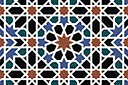 Schablonen mit Arabesken - Alhambra 07b