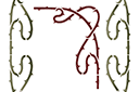 Schablonen für die Bordüren - verschiedene Stile - Stachelig Ecke