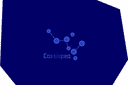 Schablonen auf dem Raumthema - Sternbild Cassiopeia