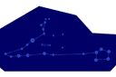 Schablonen auf dem Raumthema - Sternbild Pisces