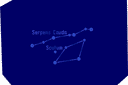 Schablonen auf dem Raumthema - Sternbild Serpens und Scutum