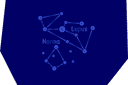 Schablonen auf dem Raumthema - Sternbild Lupus und Nor