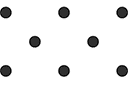Schablonen im abstrakten Stil - Tupfenmuster 1:4