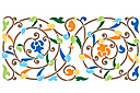 Schablonen für Bordüre im klassischen Stil - Byzantinischen Muster