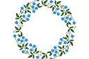 Kreismuster Schablonen - Ring aus Butterblumen