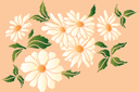 Schablonen für Blumen zeichnen - Motiv mit Kamille