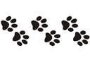 Tiere zeichnen Schablonen - Schritte einer Katze 1