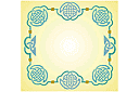 Schablonen im keltischen Stil - Knoten und Kleeblätter