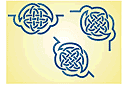 Schablonen im keltischen Stil - Keltischer Doppelbuchstabe