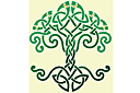 Schablonen im keltischen Stil - Lebensbaum
