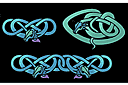 Schablonen im keltischen Stil - Meeresdrachen