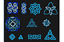 Schablonen im keltischen Stil - Ligatur 2